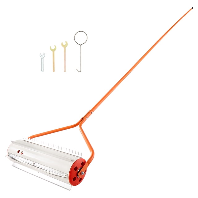 KFFKFF Lake Weed Roller, 18 ft Lake & Pond Weed Removal Tool, Muck Razer Aquatic & Sludge Tiller, Rid Roots and Muck Buildup