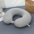 thumbnail image 3 of Hukapapa, cómoda almohada de viaje para el cuidado de bambú, de poliéster, ligera, de felpa suave, adecuada para madres, bebés y niños pequeños, 3 of 5