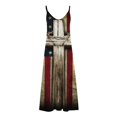 thumbnail image 4 of SMihono Été Boho Maxi Robe pour les Femmes Plus Size Femmes Jour de l'Indépendance Imprimée Sangle Longue Robe Plage Balance Robe, 4 of 5