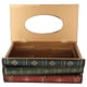thumbnail image 3 of Caja de pañuelos para libros, dispensador Rectangular antiguo, servilletero para baño, sala de estar, oficina, coche, verde negruzco, 3 of 5