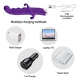 thumbnail image 7 of MLSICE 10 Vibration Modes Female G Spot Vibrator With External Knocking Design , Soft Silicone Waterproof Usb Rechargeable Vibrator - Purple, 7 of 7