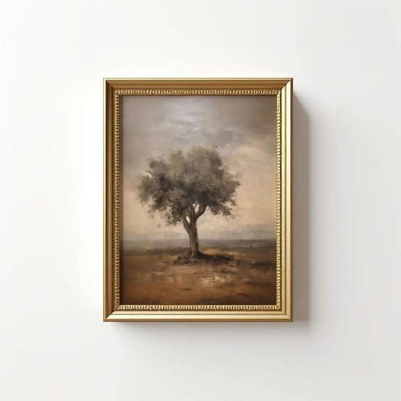 Vintage Olive Tree Wall Art, Rustic Mediterranean Wall Art, Sage Green Wall Art, Vintage Botanical Art, Muted Tonal Art, Poster, Unframed Poster Size 8x12 F03.1.15l842