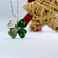 thumbnail image 5 of 4 Leaf Clover Necklace for Women - St Pattys Necklace - St. Patrick Day Necklace (Silver Necklace), 5 of 7