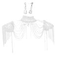 thumbnail image 1 of Collar de hombro nupcial Zulema Conjunto de Pendientes, 1 of 8