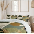 thumbnail image 6 of Ambesonne Monstera Duvet Cover Set, Boho Abstract Mid Century, Calking, Beige Evergreen and Sepia, 6 of 6
