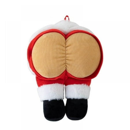 

Santa Claus Plush Butt Legs Pillow Christmas Decorations for Xmas Tree Fireplace Pendant Funny Stealer Thief Ornament Gift