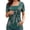 Green, variant on Blouses for Women Dressy Casual Summer Short Sleeve Square Neck Layered T Shirts with Center Ring Detail
