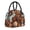Black, variant on Horeoi Animal Filled Noahs Ark Pattern Large Insulated Lunch Bag for Work, School, Picnic - Waterproof, Durable Oxford Cloth, Comfortable Handle-Black