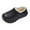 Black, variant on Fleece Lined Waterproof EVA Backless Mule Clogs for Women Garden Shoes Chunky Anti-Slip Winter Warm Slip on Slippers House Snow Booties Indoor Outdoor Cold Weather
