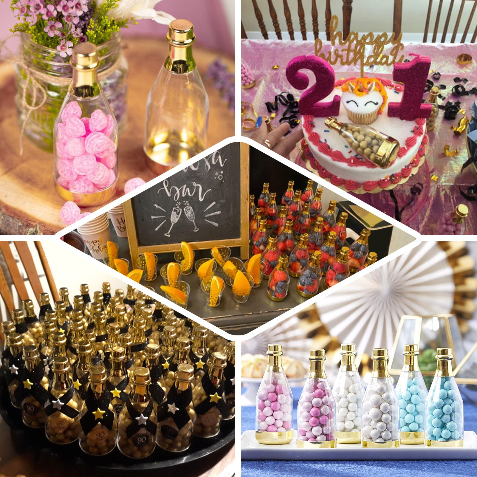 ifundom 24 Pcs Candy Box Gold Crown Centerpieces for Tables Fillable Golden  Crown Candy Containers Table Centerpieces Bath Gifts Party Favor