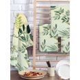 thumbnail image 2 of Green Blue Leaves Kitchen Dish Towels for Drying Dishes Set of 2, Summer Botanical Farmhouse Watercolor Leaf Waffle Weave Microfiber Hand Tea Bathroom Towels Quick Dry & Absorbent Towel 15.7x23.6, 2 of 7