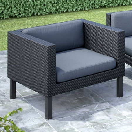 CorLiving Oakland Patio Chair, Dove Grey Cushions