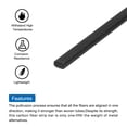 thumbnail image 4 of Uxcell 4 Pcs Carbon Fiber Strip 1.5x2.5mm 500mm Length Pultruded Flat Carbon Fiber Bars Kites, RC Airplane, 4 of 4