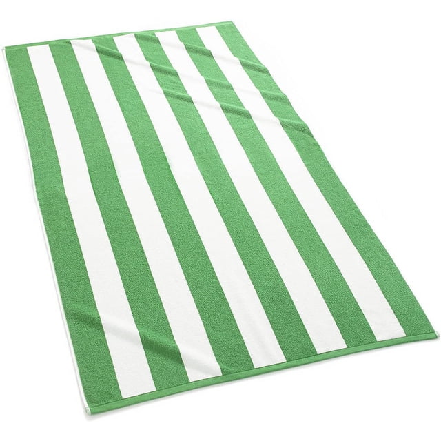 Kassatex Serviettes de Plage à Rayures Cabana-Vert