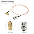 thumbnail image 2 of RG316 Coaxial Cables SMA Male Right Angle to BNC Male Low Loss Coaxial Cable 1.6FT Orange 2Pcs, 2 of 6