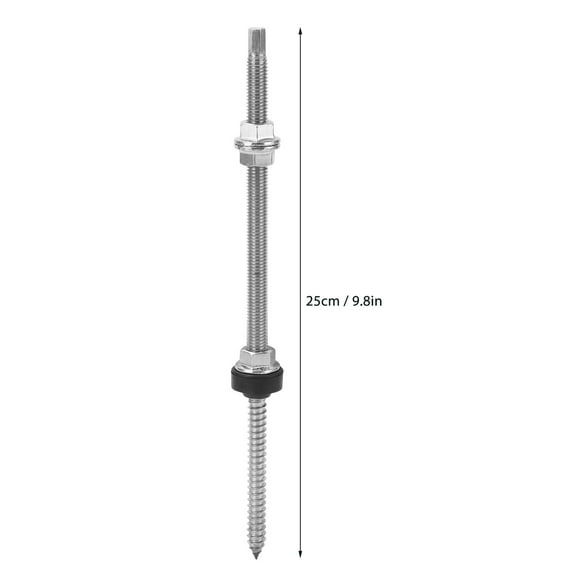 PV Bracket Double Head Screw, Robust Clear Thread 4PCS Double Head Wood Screw For Installation
