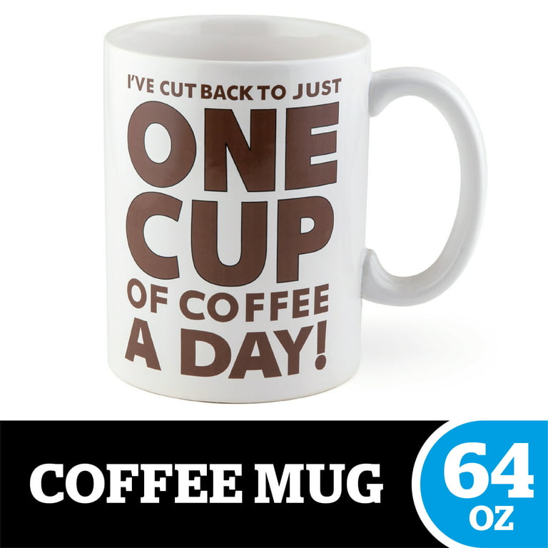 BigMouth Inc. One Cup of Coffee Gigantic Mug – Hilariously Huge 64