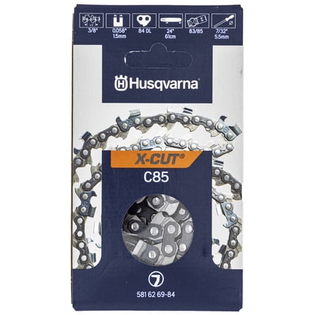 Husqvarna 581626984 84DL 3/8 Inch Pitch 0.058 Gauge 24 Inch X Cut Chainsaw Chain