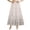 Beige, variant on PBFRDSJ Boho Maxi Skirt for Women Eyelet Embroidery Elastic High Waist A-Line Summer Casual Beach Long Skirt Ruffle Tiered Skater
