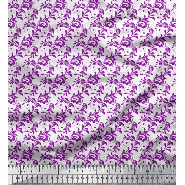 Soimoi Rayon Crepe Fabric Swirl Abstract Print Sewing Fabric Yard 46 Inch Wide