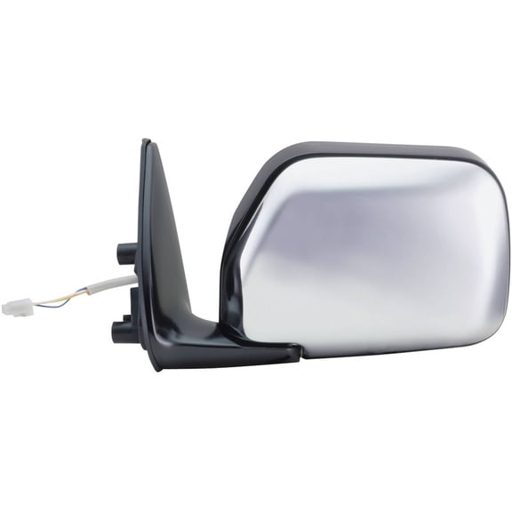 70026T - Fit System Driver Side Mirror for 93-98 Toyota T-100 Pick-Up, black/ chrome, foldaway, Power