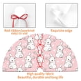 thumbnail image 4 of Lsque Cute Rabbit Print Christmas Tree Skirt, Tree Skirt with Ties or Velcro, Perfect for Holiday Decorations, Halloween, and New Year-36", 4 of 7