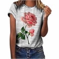 thumbnail image 2 of Pntutb, camisetas a la moda para mujer, divertidas camisetas informales con estampado divertido, camisetas con estampado de blusa Pntutb Pntutb-2260, 2 of 9