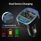thumbnail image 2 of Transmisor Bluetooth FM para automóvil, V4.2 Kit de automóvil inalámbrico adaptador de radio Bluetooth con luz retroiluminada, cargador USB 5V/2.4A, accionamiento USB de soporte, tarjeta TF, llamadas manos libres - NX10 esquí esquí Gafas de esquí, 2 of 5