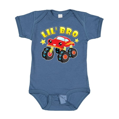 

Inktastic Monster Truck Little Bro Gift Baby Boy Bodysuit