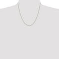 thumbnail image 4 of Auriga Fine Jewelry 925 Sterling Silver 1.65mm Diamond-cut Long Link Cable Chain Necklace 20inch for Women, 4 of 6