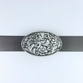 thumbnail image 6 of JEAN'S FRIEND Vintage Black Enamel Cowboy Cowgirl Flower Oval Western Belt Buckle, 6 of 7