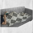 thumbnail image 5 of Abstract Soft Flannel Fleece Throw Blanket, Vertical Stripes Layout in Squares Freehand Contemporary Streaks, Cozy Plush for Indoor and Outdoor Use, 70" x 90", Dark Brown Eggshell, by Ambesonne, 5 of 5