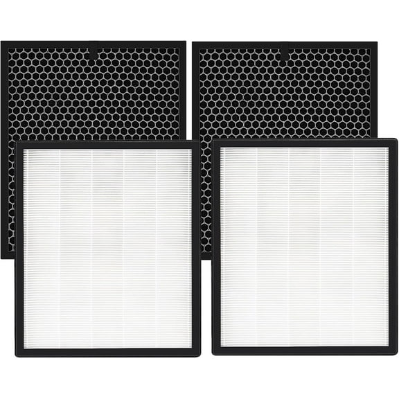 LV-PUR131 Replacement Filters Compatible with LEVOIT LV-PUR131 Air Purifier Models - 2 Pack HEPA & Carbon Filters