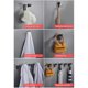 thumbnail image 4 of Gancho de toalla única de aluminio negro, colgante adhesivo impermeable para colgar en la pared, colgador para baño, dormitorio, cocina Feliz Sencillez, 4 of 5