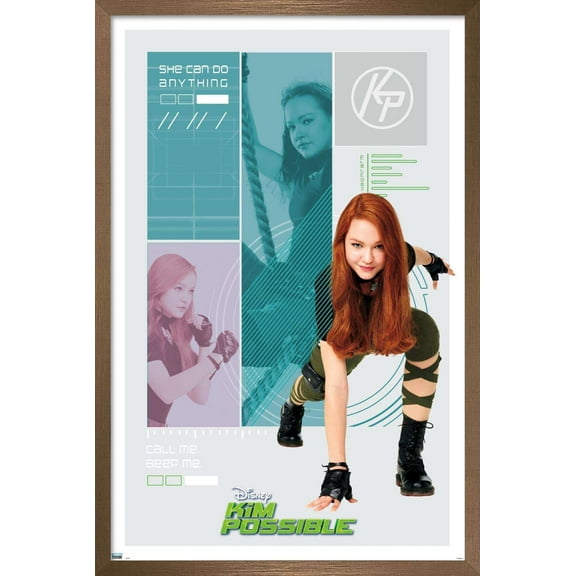 Disney Kim Possible - Hero Wall Poster, 14.725" x 22.375", Framed