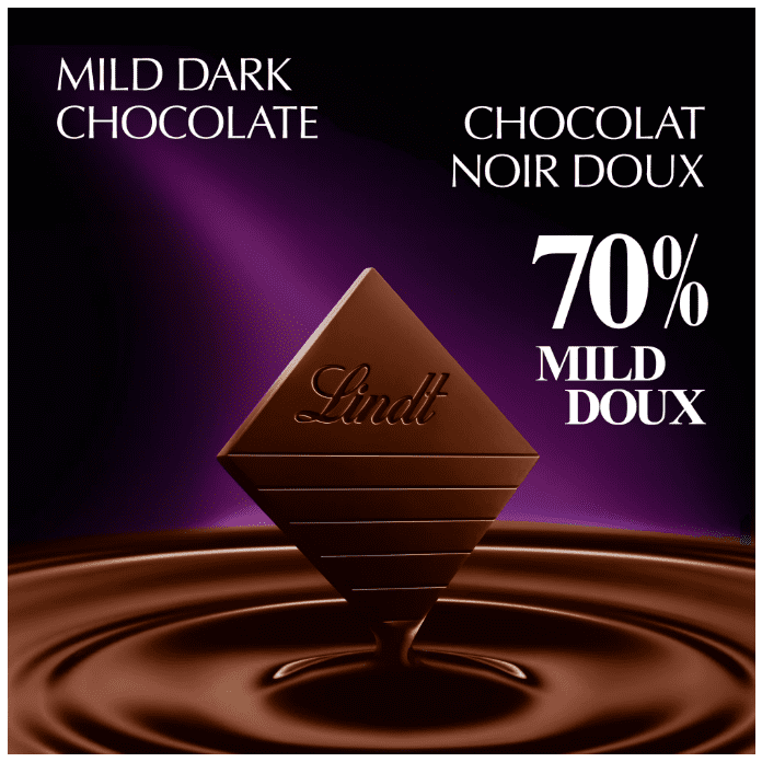 Lindt EXCELLENCE Mild 70% Dark Chocolate Bar, 4-Pack, 3.5 oz
