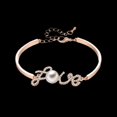 thumbnail image 2 of Pulsera de diamantes de imitación accesorio de joyería de aleación para mujer con perla de imitación, 2 of 8