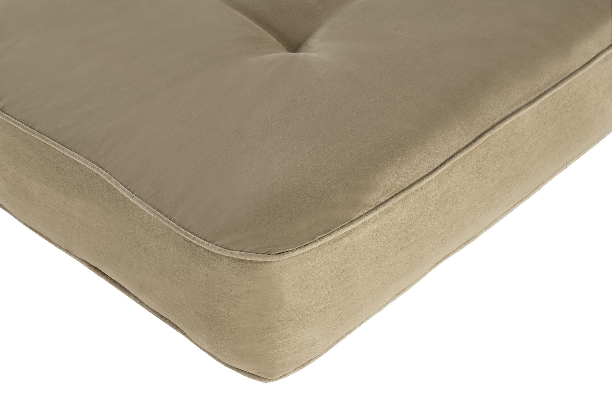 DHP 6" Coil Futon Mattress, Futon Frame Not Included, Tan Microfiber