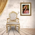 thumbnail image 3 of Aldridge, Ashley 19x24 Gold Ornate Wood Framed with Double Matting Museum Art Print Titled - Poised Pink Flamingo, 3 of 4