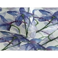 thumbnail image 3 of Ambesonne Flower Quilted Bedspread Set 3 Pcs, Watercolor Art Iris Flowers, Twin, Azure Blue Purple and White, 3 of 4