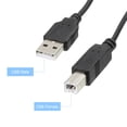 thumbnail image 3 of Unique Bargains 2 Meter USB Male to USB B/M USB Printer Cable with ON/Off Switch Black 2 Pack, 3 of 5