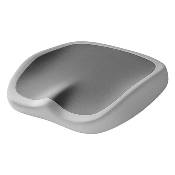 Cojín de asiento de espuma viscoelástica, cojín para coxis profesional, cojín para silla de oficina para coxis, Doble gris