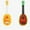 Red-RD-home supplies, variant on ABPWLY Toys 14 Inch Fruit Shape Ukulele Kids Musical Instrument with 4 Strings for Beginners and childs Gifts