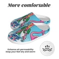 thumbnail image 6 of Haiem Beach Flamingo Trio Print Women's Fuzzy Memory Foam House Slipper Cozy Home Footwear Non-slip Winter Slippers-39/40, 6 of 7