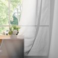 thumbnail image 5 of XWZO Grey Curtains Set of 2, Faux Linen Gradient Sheer Curtains 54 Inch Long, Ombre Short Curtain Drapes for Small Window, 52 x 54 Inches, Grey, 5 of 7