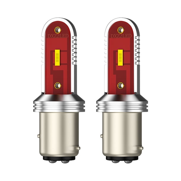 Riwesomey 2 uds 30W LED 1156/1157 bombillas LED luces de señal de coche 12/24V 1200Lm lámpara de freno 1860 Chip 6500K T20/T25 accesorio de iluminación Bombillas para automóviles luz blanca Tipo 2