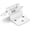 White, variant on 4 Pack (2 Pair) 3/8" Inset White Self Closing Cabinet Hinges for Offset Kitchen Cabinet Door, Face Frame Semi Concealed Kitchen Cabinet Hinges