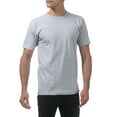 thumbnail image 4 of 2 Pack Pro Club Men's Comfort Cotton Short Sleeve Crew Neck T-Shirt - Heather Gray, 4 of 4