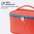 thumbnail image 2 of Makeup Bag Portable Travel Cosmetic Bag for Women, Beauty Zipper Makeup Organizer PU Leather Washable Waterproof, 2 of 8