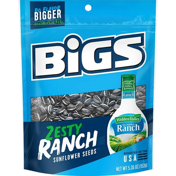 Bigs Sunflower Seeds Ranch 5.35 Ounce Pack of 4
